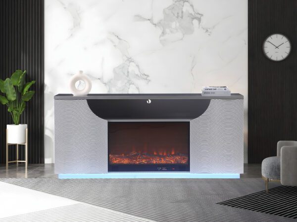 Rosario Silver TV Stand