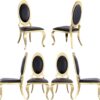 Olaf Black & Gold Dining Chair