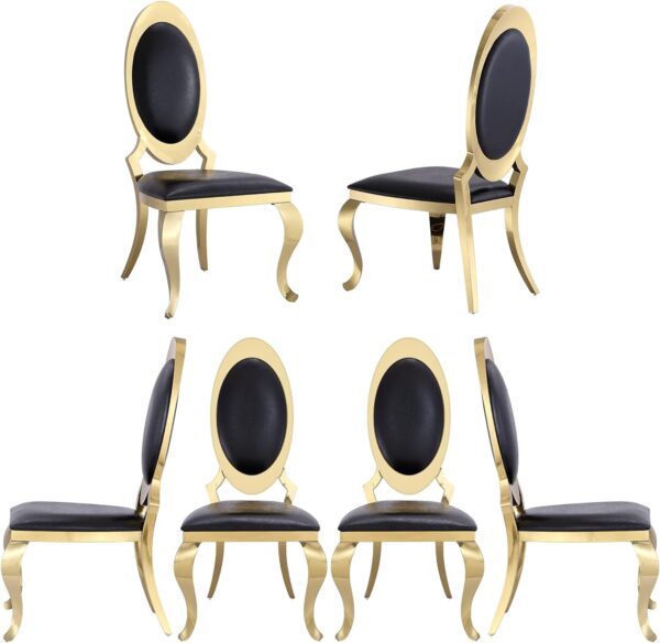 Olaf Black & Gold Dining Chair