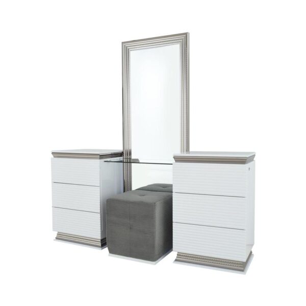 Dalal White Queen 4 Piece Set