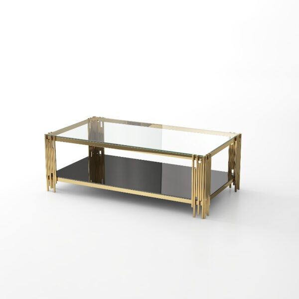 Columbus Gold/Black Coffee Table