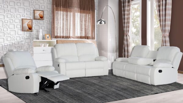 Wesley Chapel White Sofa + Loveseat Set