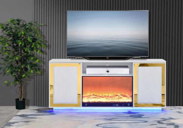 Quito White TV Stand