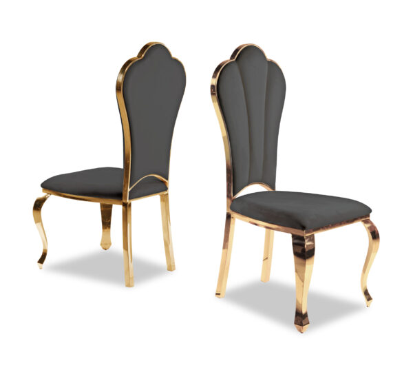 Lilo Gray & Gold Dining Chair