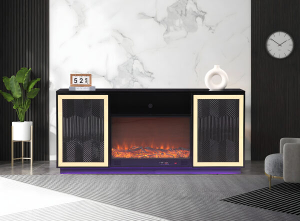 Quito Black TV Stand