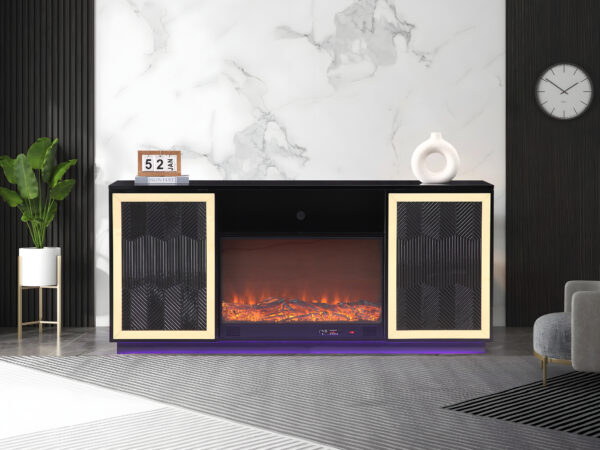 Quito Black TV Stand