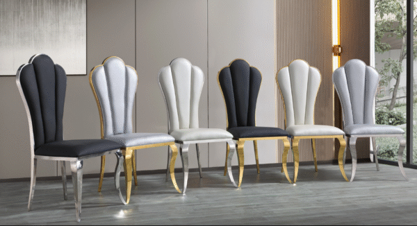 Lilo Gray & Gold Dining Chair