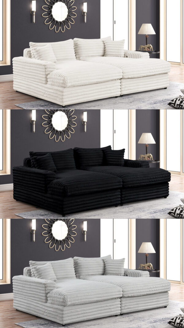 Ajax Gray Double Chaise
2-Pc Double Chaise