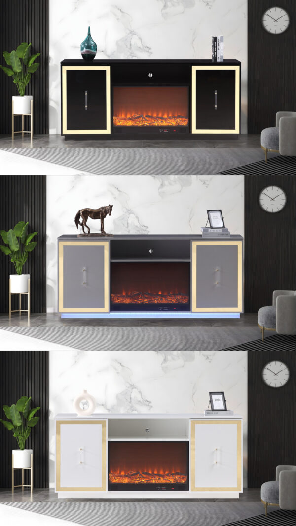 Cali Silver TV Stand