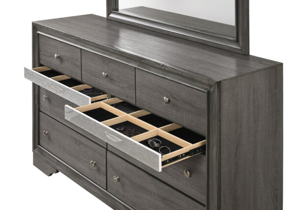 Lubna Gray Full 4 Piece Set