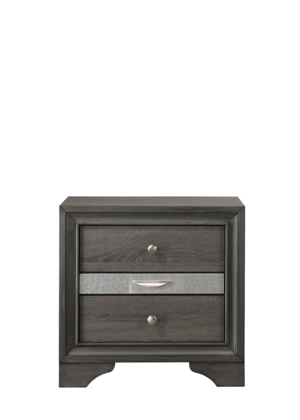 Lubna Gray Full 4 Piece Set