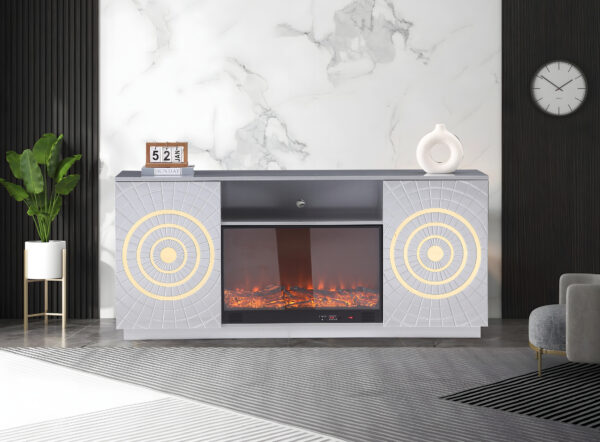 Santiago Silver TV Stand