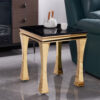 Gandhi Gold/Black End Table