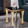 Gandhi Gold/Black End Table