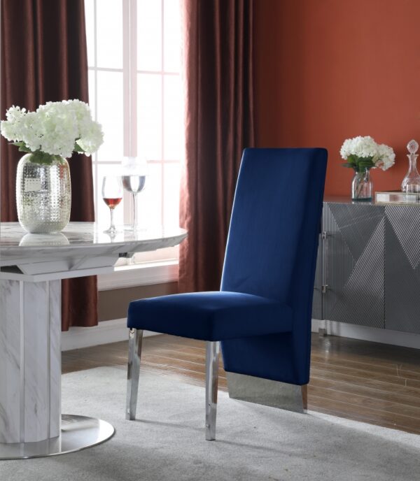 Cinderella Blue & Silver Dining Chair