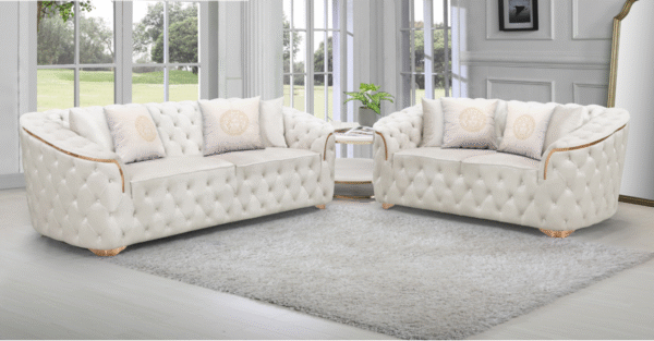 Milan Cream
Sofa + Loveseat Set