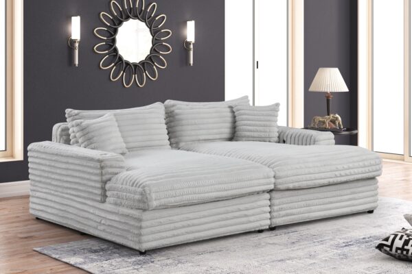 Ajax Gray Double Chaise
2-Pc Double Chaise