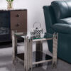 Columbus Silver/Black End Table