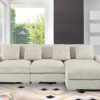 London Cream 3 Piece Sectional RAF Chaise
3-Pc RAF Sectional Right Chaise