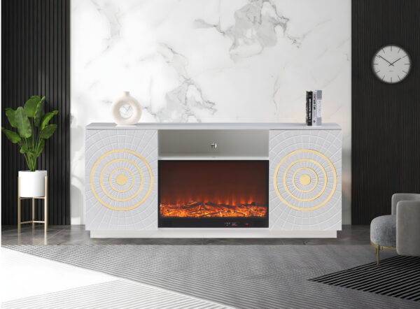 Santiago White TV Stand