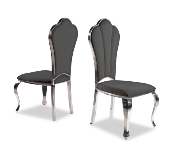 Lilo Gray & Silver Dining Chair