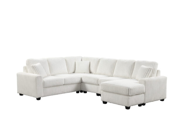 Lyon White RAF Chaise
3-Pc Sectional Chaise