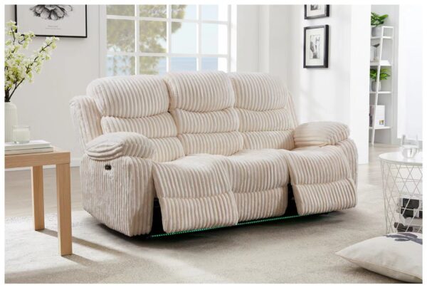 Flint Cream Sofa + Loveseat Set