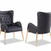 Mulan Black & Gold Dining Chair
