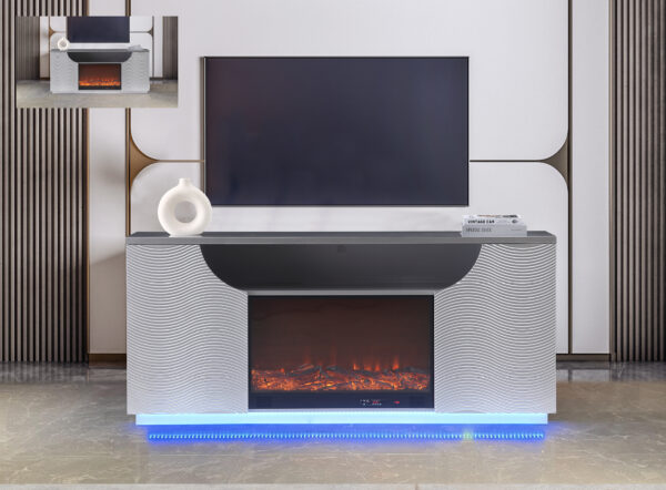 Rosario Silver TV Stand