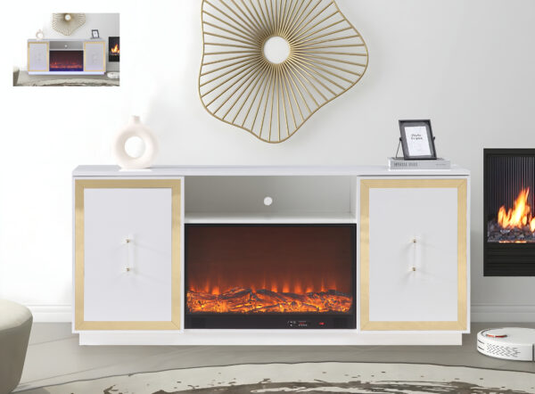 Cali White TV Stand
