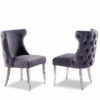 Stitch Gray & Silver Dining Chair