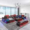 Nevada Black & Red Sectional