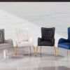 Mulan Black & Gold Dining Chair