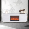 Bogota White TV Stand