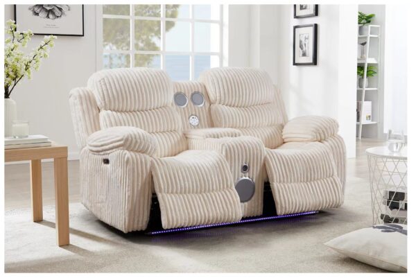 Flint Cream Sofa + Loveseat Set