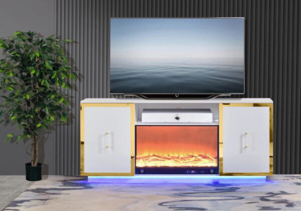 Cali White TV Stand