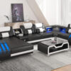 Nevada Black & White Sectional