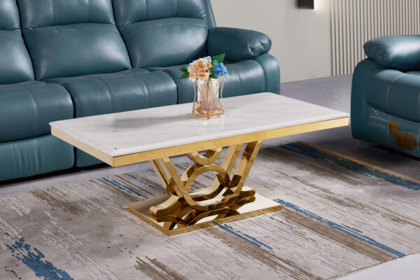Da Vinci Gold/White Coffee Table