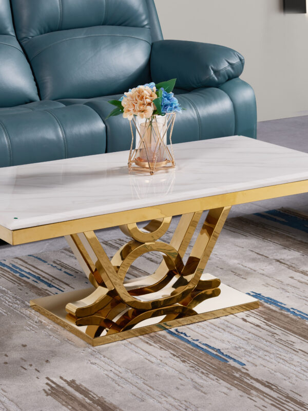 Da Vinci Gold/White Coffee Table