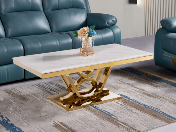 Da Vinci Gold/White Coffee Table