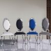 Olaf White & Silver Dining Chair