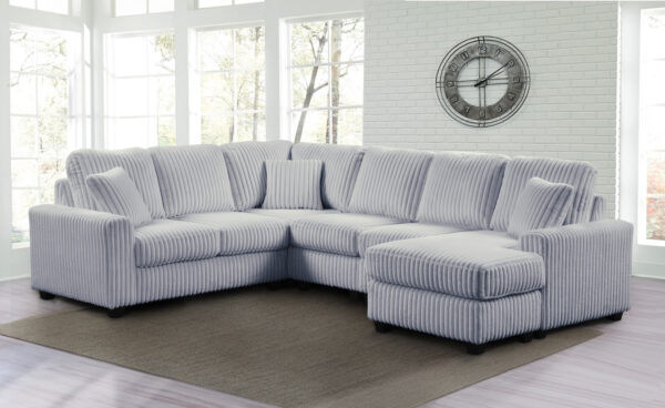 Lyon Gray RAF Chaise
3-Pc Sectional Chaise