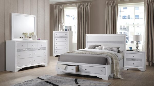 Lubna White Full 5 Piece Set