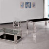 Columbus Silver/Black Coffee Table