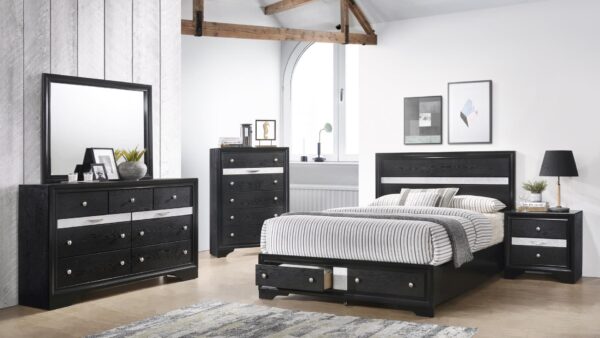 Lubna Black Full 5 Piece Set