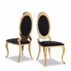 Olaf Black & Gold Dining Chair