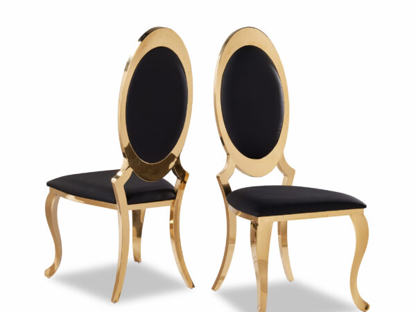 Olaf Black & Gold Dining Chair