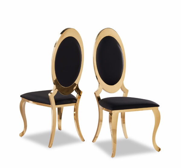Olaf Black & Gold Dining Chair