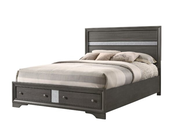 Lubna Gray Full 4 Piece Set