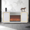 Quito White TV Stand